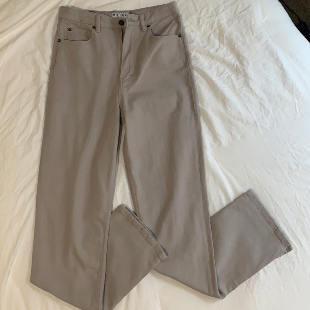 Motel rocks straight leg jeans color moonstruck